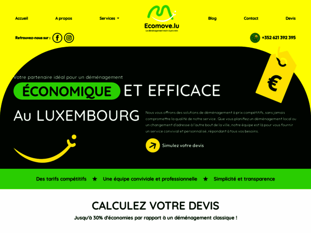 Entreprise de déménagement énonomique