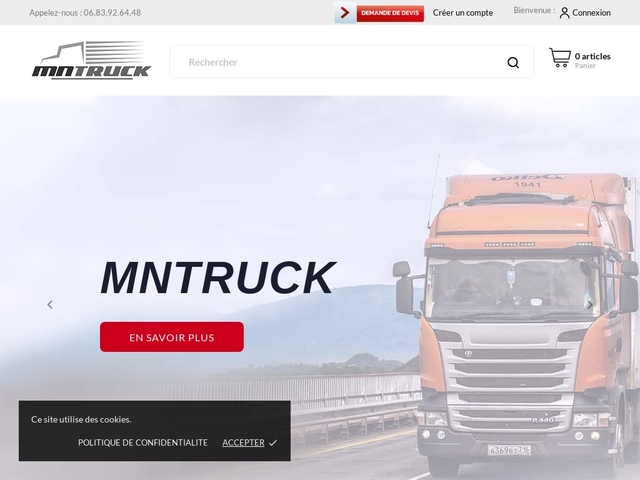 Mntruck, Pièces détachées pour poids lourds
