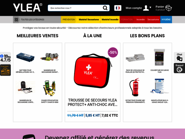 YLEA  Votre allié en prévention, secours médical & lutte incendie