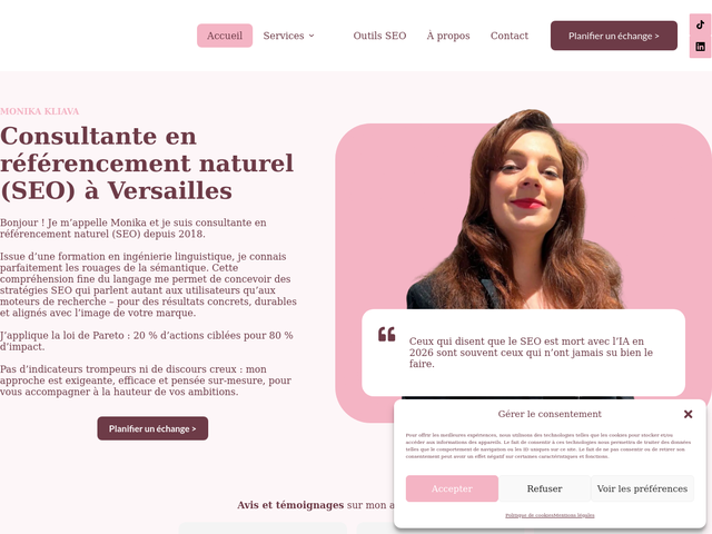 Monika Kliava｜Consultante en référencement naturel SEO