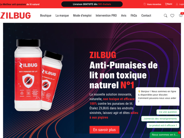 Meilleur produit Anti punaise de lit naturel Zilbug