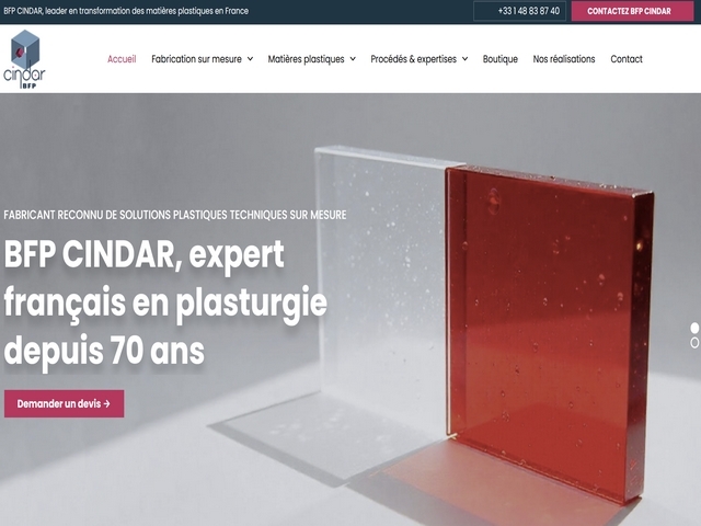 BFP Cindar - Leader en transformation des matières plastiques 