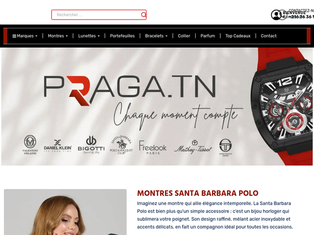Praga - L’univers de l’horlogerie pour hommes et femmes