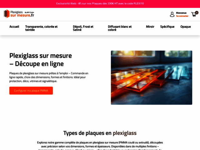 Decoupe Plexiglass - Plaques En Plexiglass Sur Mesure