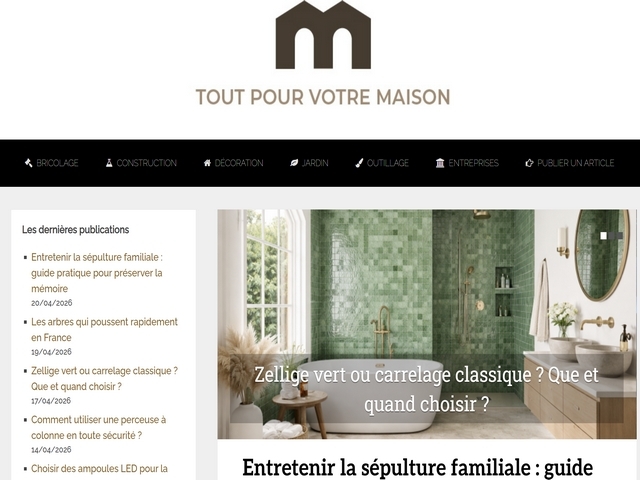 Toutpourvotremaison : le magazine qui réveille vos envies de bricoler