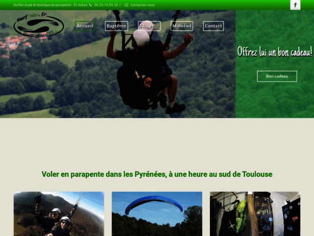 Surfair, école de parapente et boutique