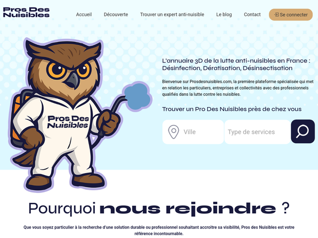 Pro Des Nuisibles facilite l’accès aux experts anti nuisibles
