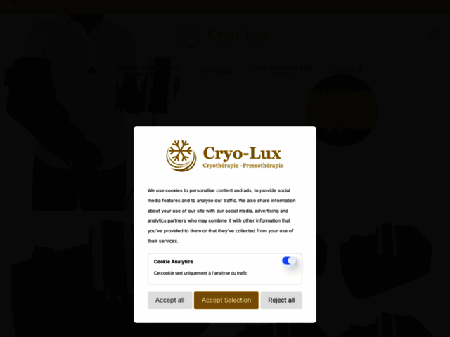 Cryo-Lux, orthèses de froid compressives