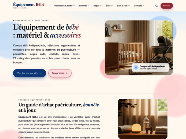 Équipement Bébé – Guides et comparatifs pour bien s’équiper