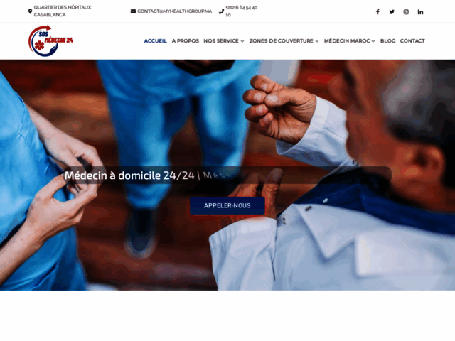 SOS Médecin 24 — Consultation et urgences médicales à domicile.