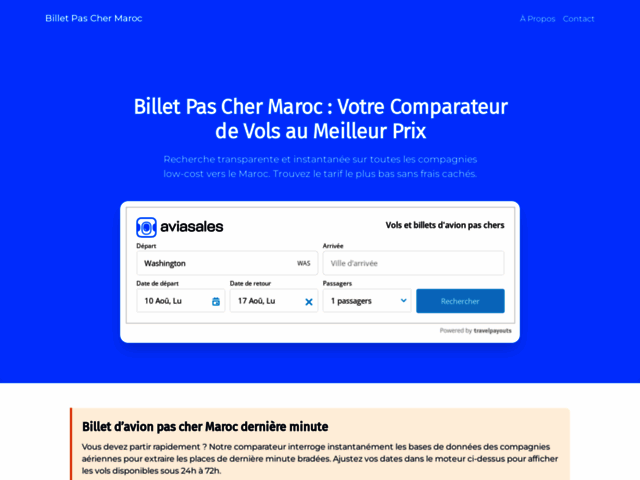 Billets d’avion : Comparateur de Vols