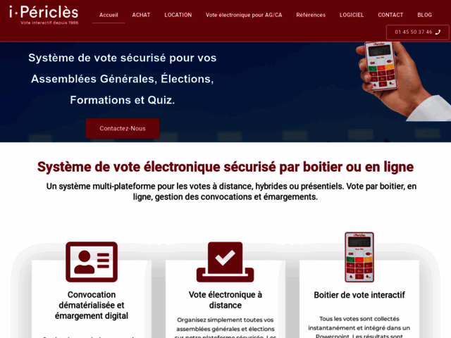 I-Périclès - Pionner du vote interactif depuis 1986