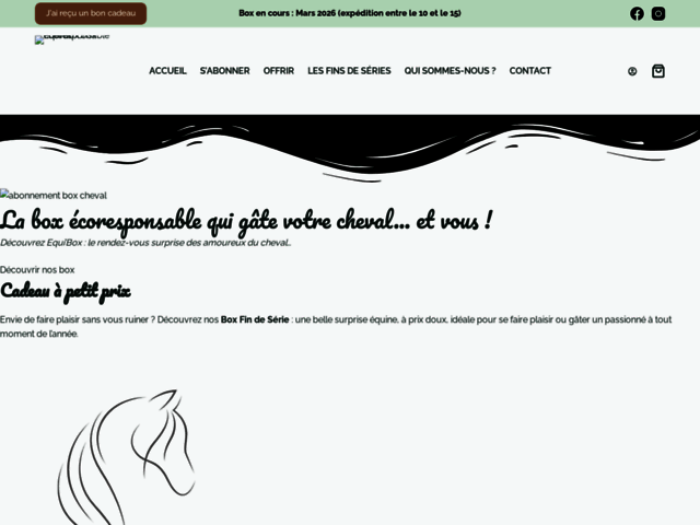 Equi’box - Box écoresponsable qui gâte votre cheval 