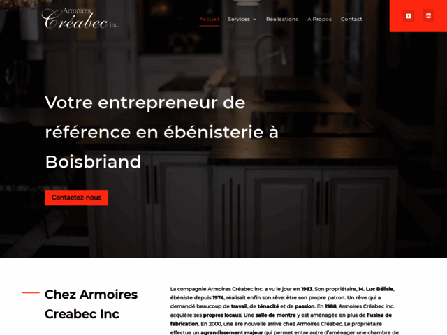 Armoires Créabec inc. | Cuisiniste et Ébéniste d’armoires