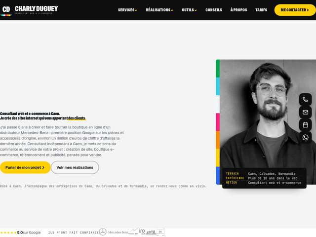 Charly Duguey, consultant web et e-commerce