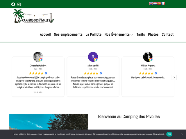 Location de mobil-home : découvrez le Camping Les Pivolles